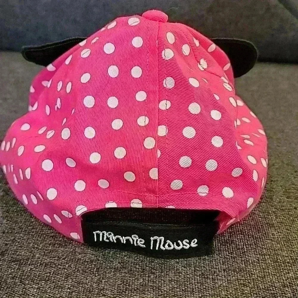 Disney Minnie Mouse Pink Youth Baseball Hat - Picture 2 of 6